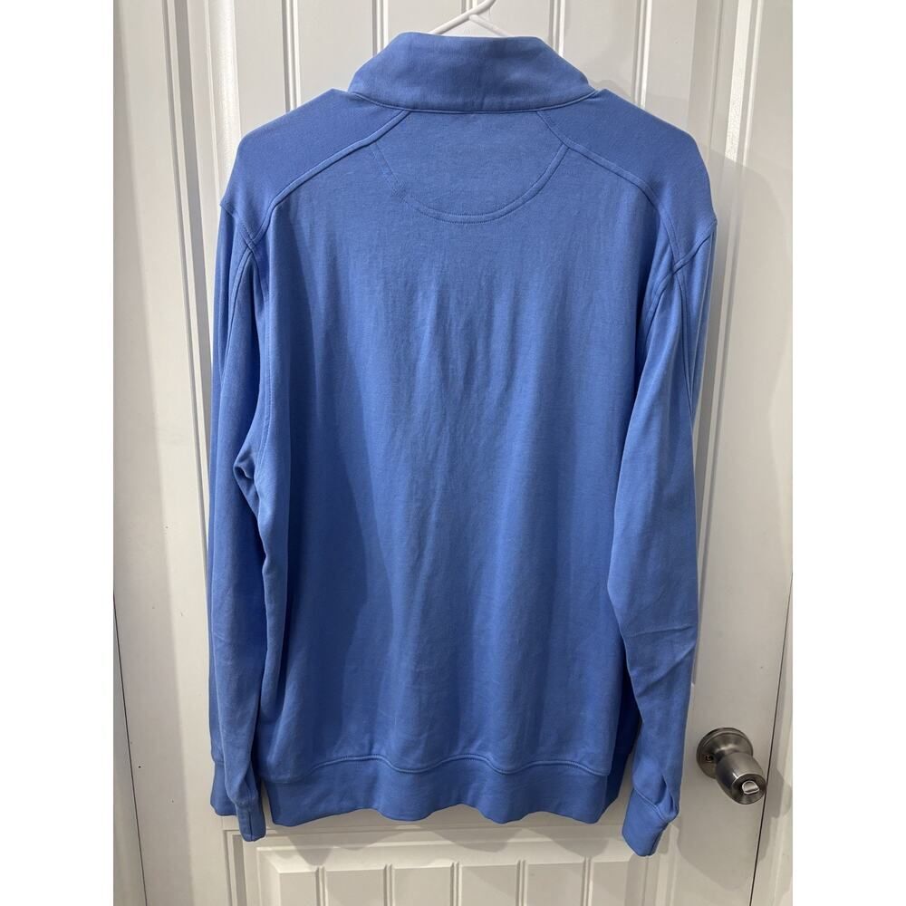 Greg Norman Pullover Sweatshirt Mens M Blue Long Sleeve 1/4 Zip - Picture 6 of 12